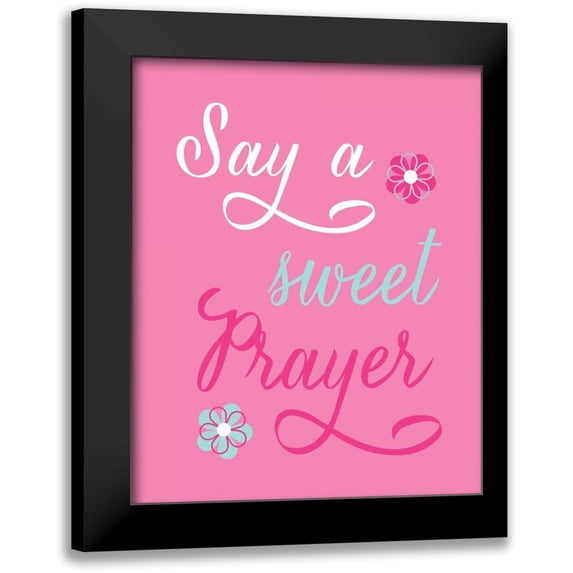 Robinson, Tamara 12x14 Black Modern Framed Museum Art Print Titled - Say a Sweet Prayer
