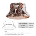 thumbnail image 2 of Boston Terrier Sombrero bucket para adultos, gorra de protección solar, sombrero de pescador plegable para viajes al aire libre, pesca y actividades de verano, 2 of 6