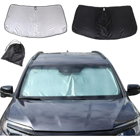Windshield Sun Shade for Honda Pilot 2016-2022, Foldable UV Ray Reflector Front Window Shades,1PCS