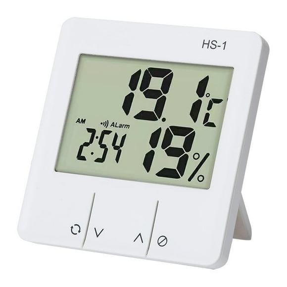 Electronic Temperature Humidity Meter Sensor Indoor Outdoor Refrigerator Freezer Thermometer Alarm Weather Station Clock Thermometer for Cooking Digital Room Temperature Wireless Outdoor Wall Mount