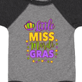 thumbnail image 4 of Inktastic Little Miss Mardi Gras with Crown and Dots Girls Baby Bodysuit, 4 of 5