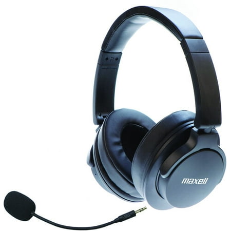 Maxell 199685 ANC-BT32 Active Noise Cancellation Bluetooth Headphone w/Boom MIC (Black) - image 2