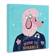 thumbnail image 4 of Stupell Industries Born To Sparkle Poodle Animals Painting Wrapped Canvas Art Print Wall Art, 17 x 17, 4 of 8