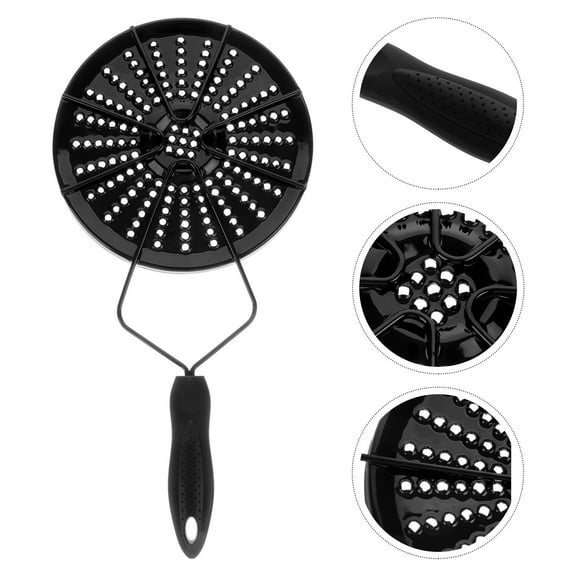 NUOLUX 1Pcs Induction Heat Diffuser Plate Adapter for Electric Stove Prevent Burning Black Enamel 38.0x19.0x0.8in