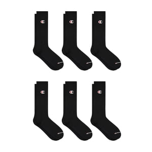Champion Men's Lightweight Crew Socks 6-Pack