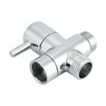 thumbnail image 1 of Bidet Sprayer Water Adapter, Solid Brass With  Plating 3-Way T Shape Diverter, Shower Arm Adapter With  Finish For Thermostatic Mixer Shower Valve, 1 of 8