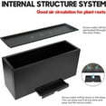 thumbnail image 6 of WORTH 16" H Galvanized Steel Rectangular Planter Box, Black Metal Planter, Tall Heavy Duty Modern Flower Plant Pot Indoor Outdoor, Commercial Residential, 6 of 7