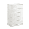thumbnail image 4 of PUKNLY Tall 6-Drawer Dresser for Bedroom – Modern Chest of Drawers with Concealed Handles & Anti-Tip Kit, Vertical Wood Storage Cabinet for Living Room, Entryway or Hallway,White, 4 of 10