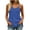 Blue, variant on dazeni Womens Pleated Cami Tops Spaghetti Straps V Neck Blouse Loose Casual Sleeveless Camisol Shirts Tunics Pink XXL