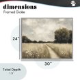 thumbnail image 4 of Stupell Industries Traditional Journey Through Wildflowers in Meadow Gray Framed Giclee Art, 30 x 24, by Creative Studio, 4 of 8