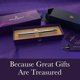 thumbnail image 2 of Bolígrafo rollerball de lujo Bond & Regent con oro de 24 quilates, plata y cromo, 2 of 7