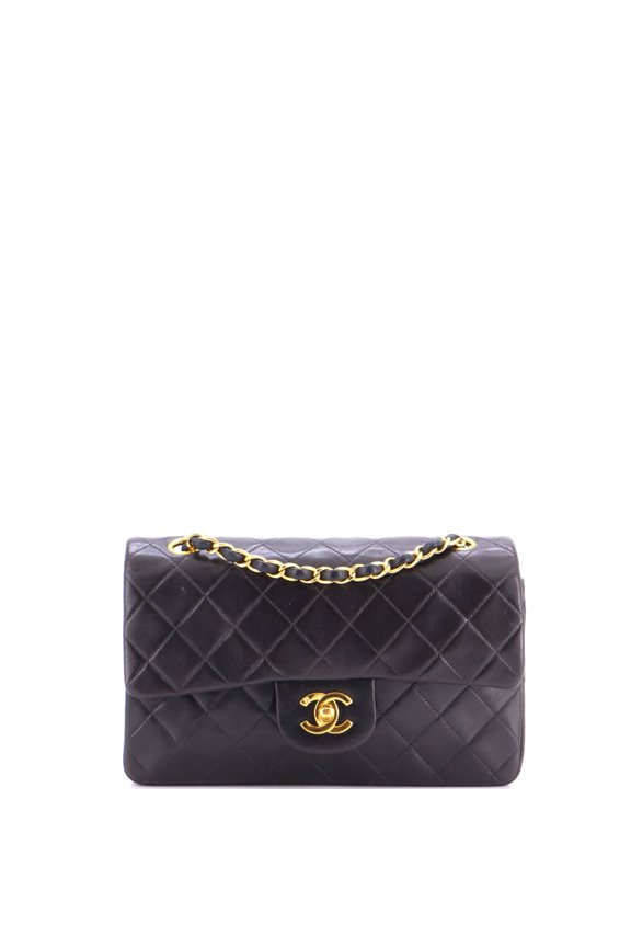 Pre-Owned Vintage Classic Double Flap Bag Quilted Lambskin Small By Rebag