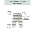 thumbnail image 4 of Honest Baby Clothing Organic Cotton Boy/Girl Footless Harem Pants, Newborn to 24m, 2-Pack, 4 of 6