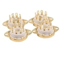thumbnail image 2 of 4pc 8 Pin Ceramic Socket Tube Top Vacuum Octal Value For Kt88 El34 6v6 6650 274b, 2 of 5