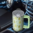 thumbnail image 5 of 30 oz Santa Christmas Day Tumbler with Handle and Straw, Insulated Stainless Steel Cup 30 oz, Reusable Holiday Mug, Festive Gift Ideas, 5 of 5