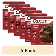 (6 pack) Quest Protein Bar, Chocolate Brownie, 20g Protein, Gluten Free, 4 Count