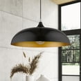 thumbnail image 4 of 49233-68 Livex Lighting Amador - 1 Light Pendant In Transitional Style-13.75 Inches Tall and 17.75 Inches Wide-Shiny Black/Polished Chrome Finish, 4 of 9