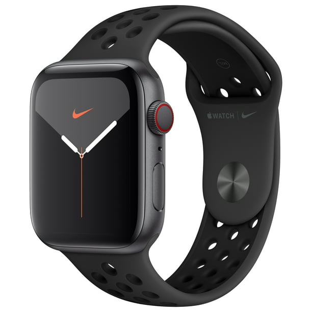 Apple Watch Nike Series 5 GPS + Cellular, 44mm Space Gray Aluminum Case  with Anthracite/Black Nike Sport Band