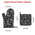 thumbnail image 2 of Cauagu Snake Print Oven Mitts and Pot Holders 4 pcs Set,Extra Thicken Long Kitchen Oven Glove Potholders BBQ Gloves-Oven Mitts and Pot Holders(11 Inch), 2 of 6