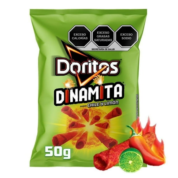 Botana Doritos Dinamita sabor chile y limón 50 g