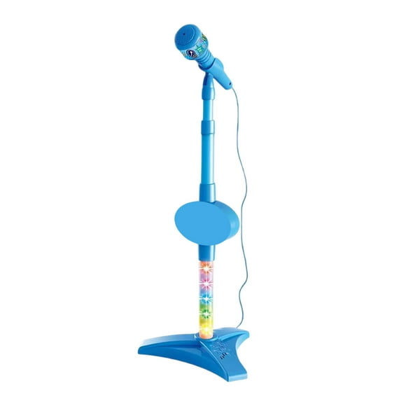 Hearth & Gear le Ensemble de Microphone pour Enfants Microphone Étoile avec Support Karaoké Étoile Micrófono pour Enfants avec Lumières de Scène Clignotantes pour Garçons Filles Fractiles-7 Ordinateur pour Filles 4 Ans