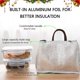 thumbnail image 2 of BRILLAR Bolsa de almuerzo con aislamiento, amplia y abierta, organizador refrigerador resistente al agua y a prueba de fugas para mujeres, hombres, niñas y niños, perfecto para picnics al ai, 2 of 5