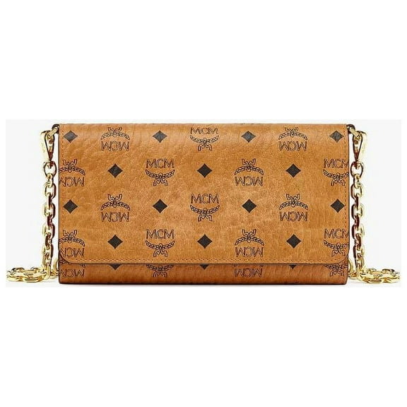 MCM Original Smart Phone Crossbody- Cognac Visetos MXEBAVI03CO001