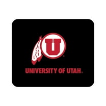 Black Utah Utes Color Logo Mouse Pad