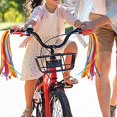 thumbnail image 3 of AMLESO Kids Bike Streamers Bicycle Grips Tassels Boys and Girls Durable 8inch Length Bicycle Handlebar Streamers for Tricycle Riding Red Blue Yellow, 3 of 10