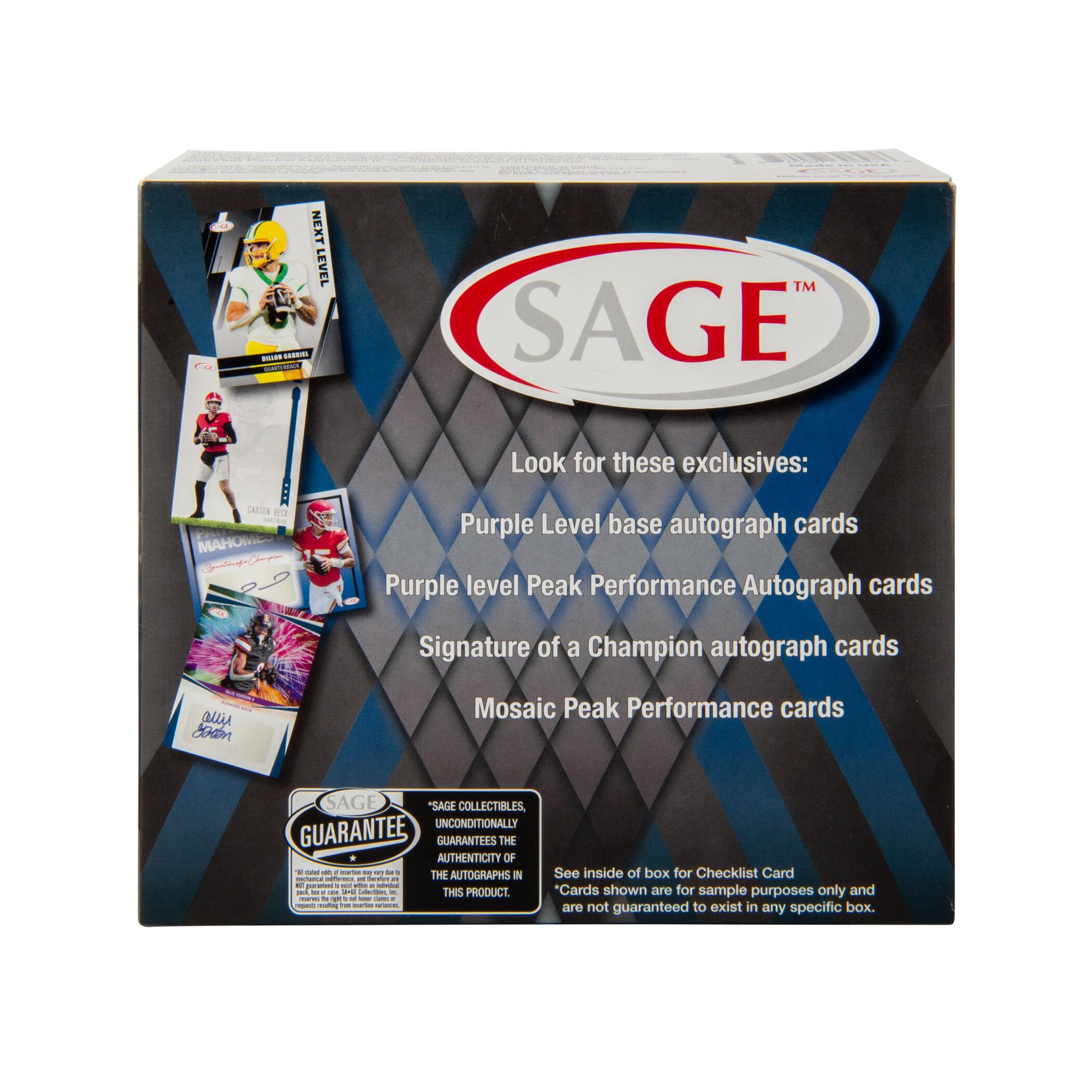 2025 NFL Sage High Series Football Trading Cards Mega Box