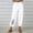 White, variant on WXLWZYWL Womens Casual Pants Wide Leg Baggy Tapered Capri Drawstring Elastic Waist Ankle Trousers with Pockets