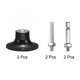 thumbnail image 3 of Uxcell  2 Pack 2" Soporte de Disco Pad de Cambio Rápido Discos 1/4" Mandril para Amoladora de Disco de Lijado, Negro, 3 of 7