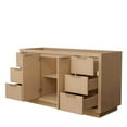 thumbnail image 2 of Wyndham Collection Maroni 59.25" Wood Single Bathroom Vanity in Natural/Straw, 2 of 2