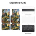 thumbnail image 5 of Sikiie Cozy Cottage Lakeside Sunset Car Foot Mat Set of 4 Pieces Basics Universal Fit Rubber Carpet Floor Mats For Car SUV Van & Truck, 26.8"L x 17.3"W (Front), 13"L x 17.3"W(Rear), 5 of 6