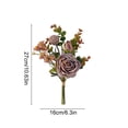 thumbnail image 3 of Artificial Bouquet For Brides Living Room And Dining Table Decorations Silk Flowers Fake Flowers Ornaments, 3 of 6