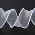 thumbnail image 3 of 1 Roll 5 Yards Pearl Edged Mesh Ribbon for Bowknot Making Gift Wrapping White 1-5/8 inch(40mm), 3 of 4