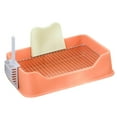 thumbnail image 5 of Dog Toilet, Pet Pee Toilet, Puppy Training Potty Tray, Pet Litter Pan Potty Pan, Easy to Clean Supplies Indoor Dog Potty Tray Orange, 5 of 10