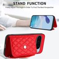thumbnail image 3 of for Google Pixel 9 / 9 Pro Case Wallet RFID Blocking Card Slot Holder,Magnetic Flip Purse Kickstand Case,PU Leather Handbag with Detachable Crossbody Strap for Google Pixel 9 / 9 Pro,Red, 3 of 9