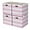 Pink/White, variant on 13x15x13 Storage Cube Bins, Foldable Storage Cubes, Fabric Organizer Basket Bin, Striped Containers Decorative Storage Boxes for Shelves Wardrobe Closet Home Office, 4 Pack, Gray/White