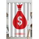 thumbnail image 1 of Cortina opaca ABPHQTO Icono de bolsa de dinero Dólar Usd 130x210 cm, 1 of 1