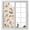 Beige, variant on Pink Magnolia Window Privacy Film, Floral Branches Leaf Botanical Newspaper Texture Frosted Glass Window Clings Static Cling UV Heat Blocking Reusable Door Sticker for Bathroom 19.6 x 39.3 Inch
