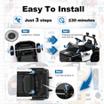thumbnail image 5 of East doll 12V Powered Ride on Electric Police Truck Car for Kids, 12 Volt Ford Kids Ride on Toys with Remote Control, 4 Wheeler for Kids Age 1-3Y, 3-5MPH, Megaphone, Music, 5 of 12