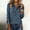 Gray plus size fall tops for women a1, variant on Women Plus Size Fall Winter Collared Long Sleeve Patchwork Pullover Tops Casual Button Down Sweatshirt Loose Fit Blouse Autumn Outfit, Green 2XL