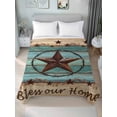 thumbnail image 4 of Texas Star Country Flat Sheets Only Twin XL Size, Soft Breathable Bed Top Sheets for Mattress, Western Old Wooden Board Vintage Luxury Bedding Flat Sheets for Home Hotel Bedroom Bed Protection, 4 of 9