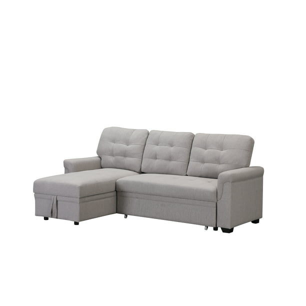 Modern Upholstery Sleeper Sofa, Sleeper Sofa Chaise Lounge