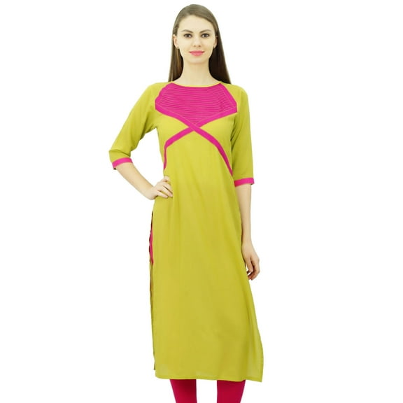 Phagun Ladies Tunic Cotton Indian Designer Kurti Straight Kurta