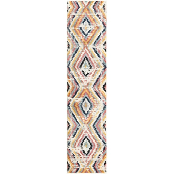 Rugs.Com Tagine Collection Rug – 12 Ft Runner Ivory Medium-Pile Rug Perfect For Living Rooms, Kitchens, Entryways