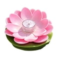 thumbnail image 2 of Solar Floating Lotus Pool Lights, Waterproof Led Water Lanterns, Outdoor Floating Lily Pad Lights for Swimming Pool Pond Garden Wedding Party Decor, Reusable Plastic - Pink, Ccwuwei, 2 of 6