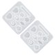thumbnail image 3 of Molde colgante de pendiente de silicona de 2 piezas Molde de joyería epoxi de cristal DIY Moldes de gota para el oído, 3 of 7