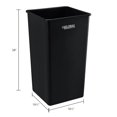 thumbnail image 5 of Global Industrial Square Plastic Garbage Can, 55 Gallon, Black, 5 of 5